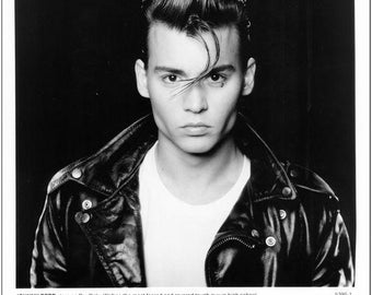 CRY BABY - 1990 - Foto original brillante de 8x10 n.° 1 - Johnny Depp