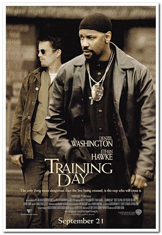 TRAINING DAY 2001 Original 27x40 Movie Poster Denzel Etsy