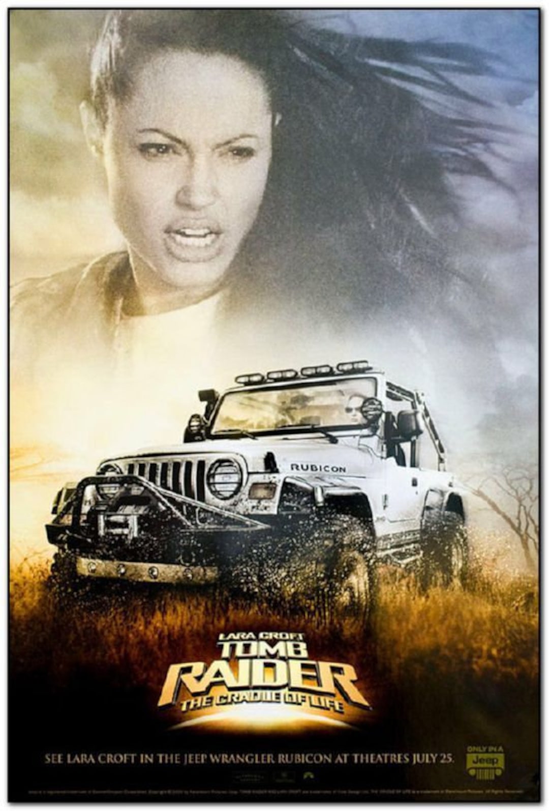 TOMB RAIDER 2 2003 Original Mini Movie Poster JEEP Style - Etsy Israel