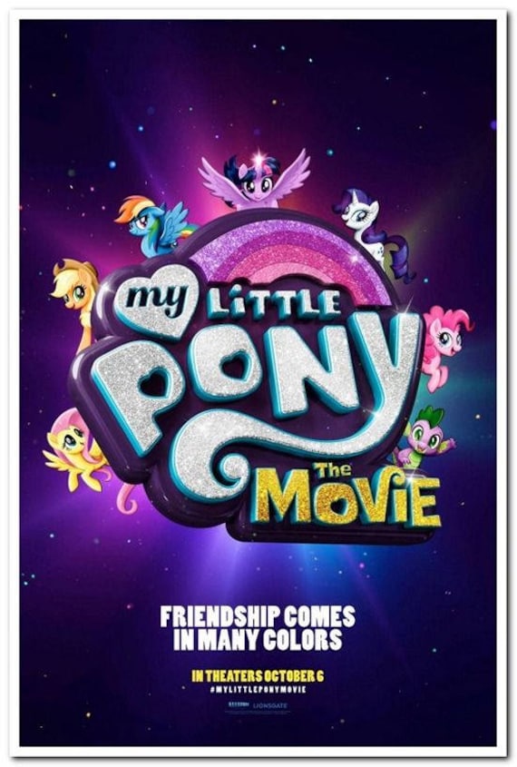 MY LITTLE PONY 2017 Original 27x40 Advance Movie Poster | Etsy