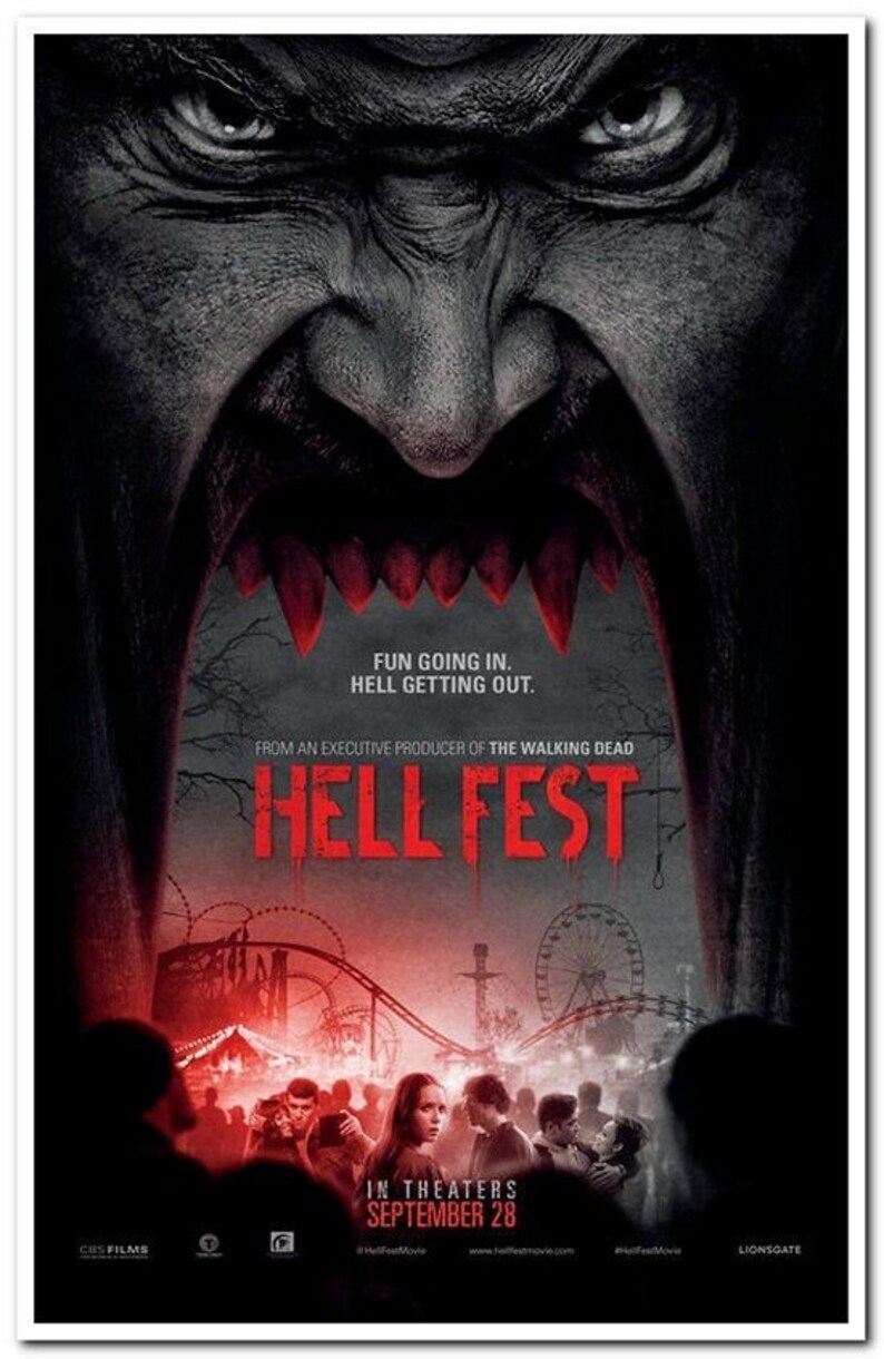 Hell Fest 2018 Original 27x40 Advance Movie Poster Etsy