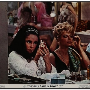 ELIZABETH TAYLOR - 1969 - Original 11x14 Lobby Card #3 - Von "The Only Game In Town"