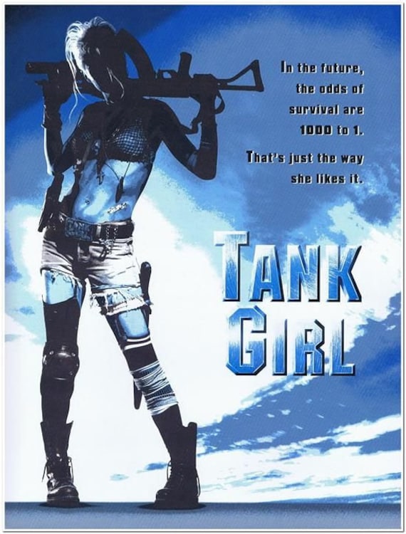 Targa In Metallo Tank Girl (1995) – Poster In Alluminio 30,5x20,3 Cm – Arredo Da Parete Retro Per Cinema E Collezionisti - 3