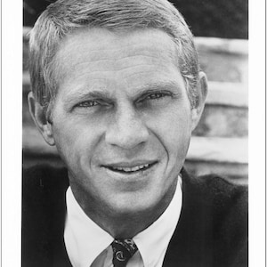 STEVE MCQUEEN - 1960&#39;s - 8x10 Glossy Still Photo - Reproduction - Handsome Portrait Shot