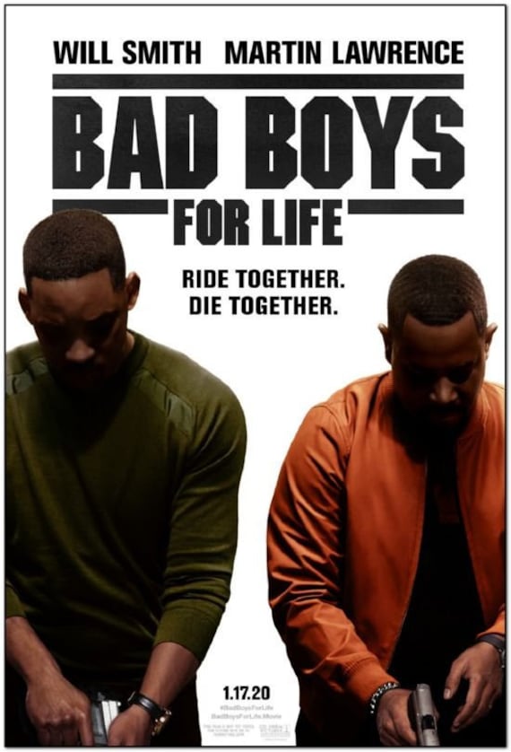 Bad Boys For Life 2020 original 1-Sheet Movie Poster 27 x 40  Advance Style WILL SMITH, Martin Lawrence