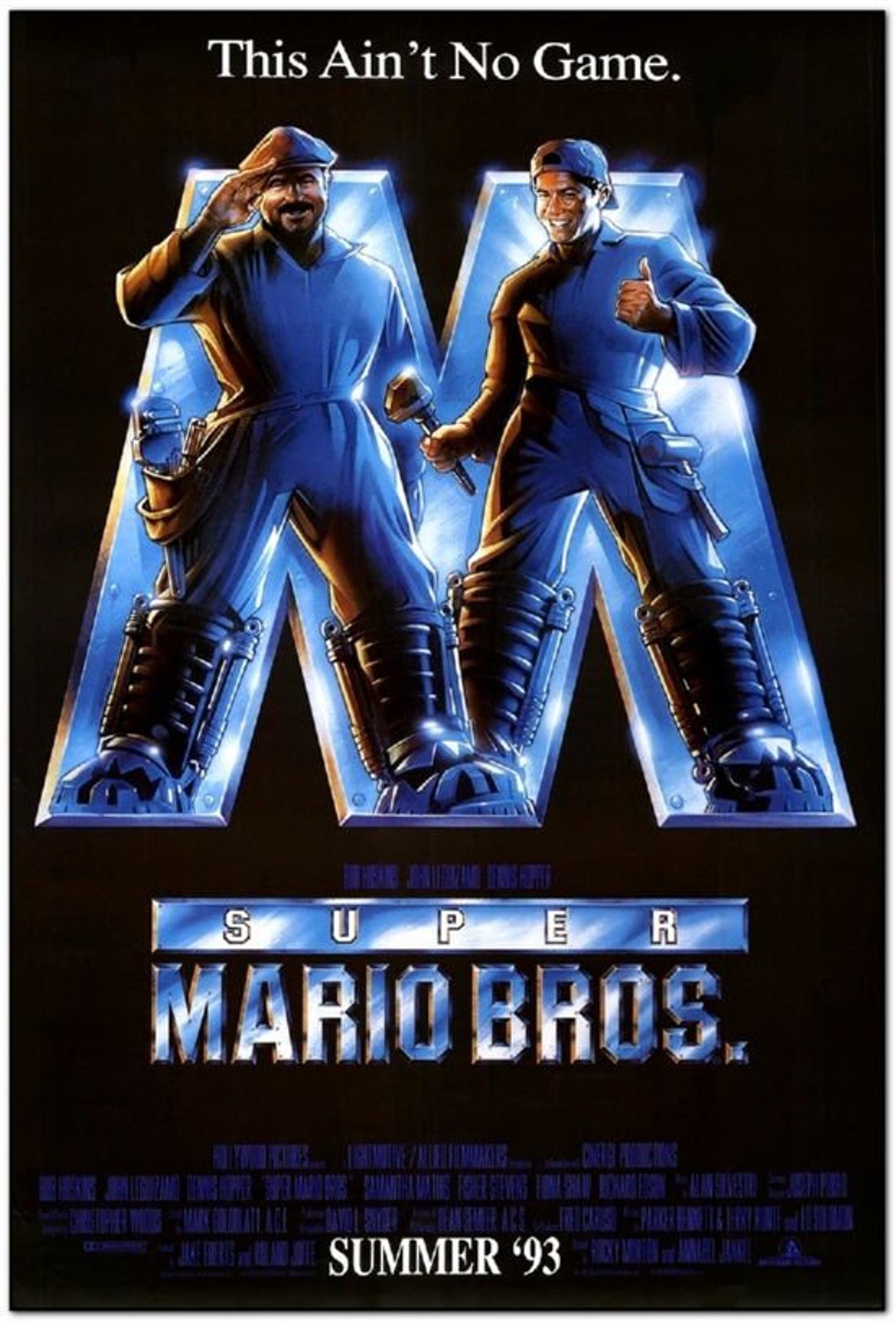 Super Mario Bros Movie Posters SUPER MARIO BROS. 1993 Original 27x40 D/S Movie Poster - Etsy UK
