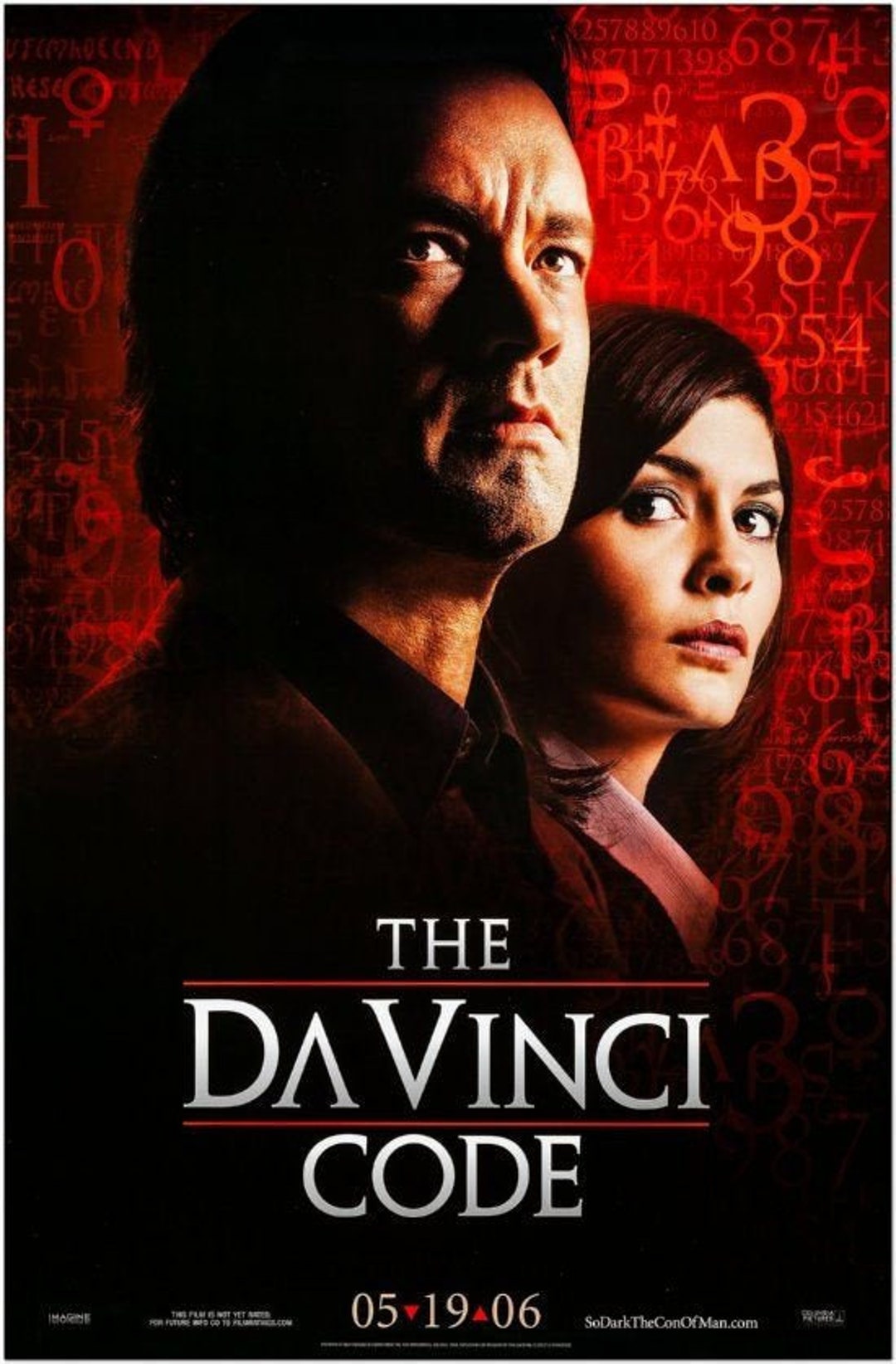 DA VINCI CODE - 2006 - Original 27x40 Movie Poster - Advance Style