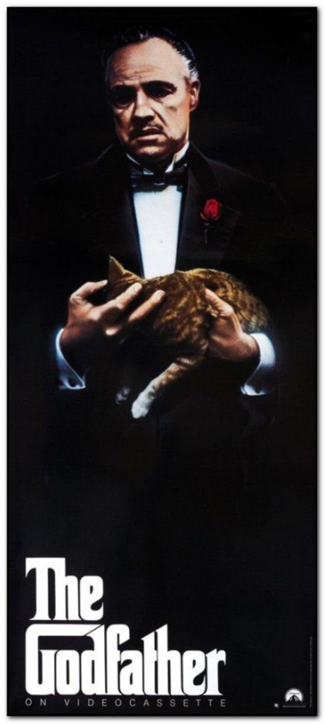 Godfather Godfather Part 2 1991 Set of 2 Original Rolled Video Door