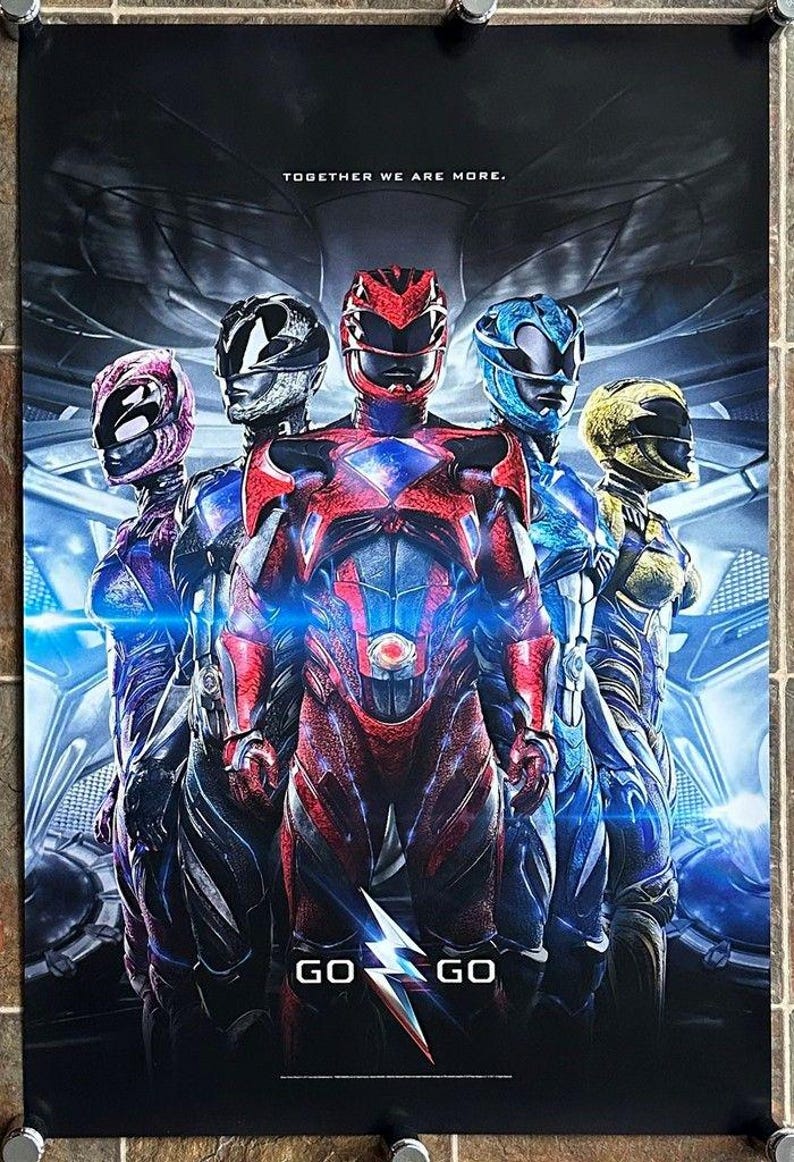 Pr Rangers POWER RANGERS - 2017 - Original 27x40 Movie Poster - Advance Style