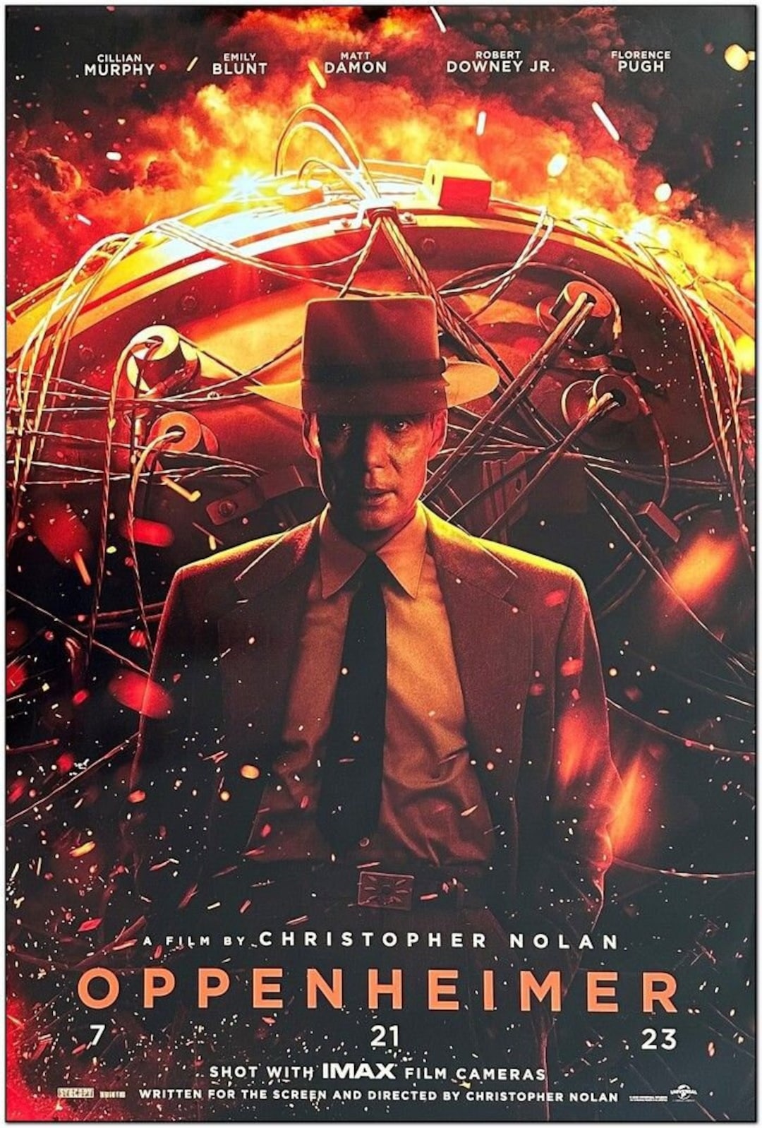 OPPENHEIMER 2023 Original 27X40 Movie Poster Advance - Etsy