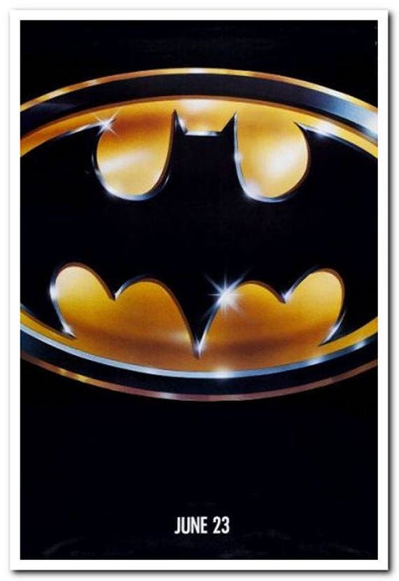 BATMAN 1989 Original Rolled 27x40 ADVANCE Movie Poster Jack - Etsy Australia