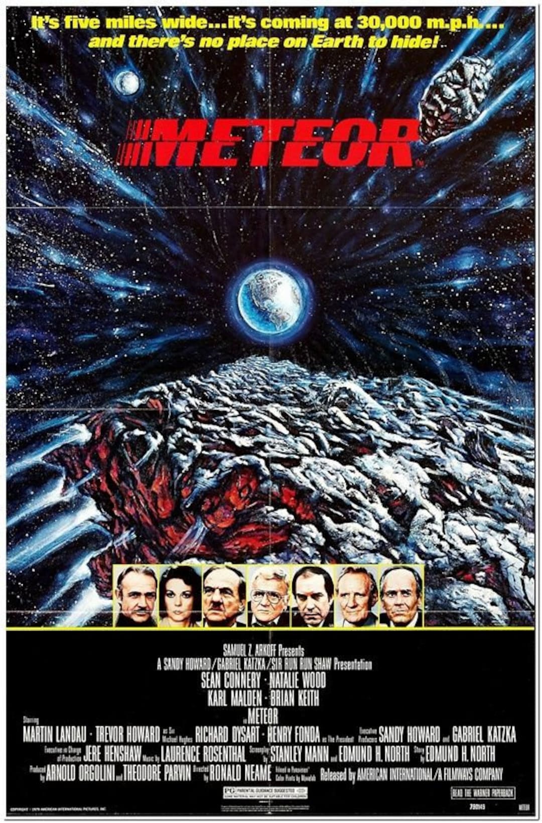 METEOR - 1979 - Original 27x41 Movie Poster - SEAN CONNERY