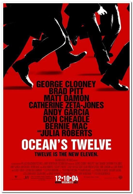 @2004 OCEAN’S TWELVE Movie Tシャツ 映画 12 XL 2004 OCEAN'S TWELVE Movie Tシャツ 映画 12 XL