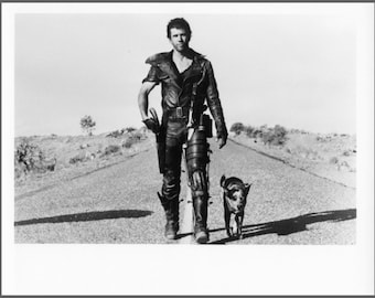 ROAD WARRIOR - 1981 - 8x10 Glossy Still Photo #4 - Reproduction - Mel Gibson and Dog
