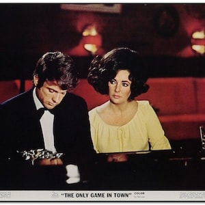 ELIZABETH TAYLOR - 1969 - Original 11x14 Lobby Card #1 - Von "The Only Game In Town" - mit Warren Beatty