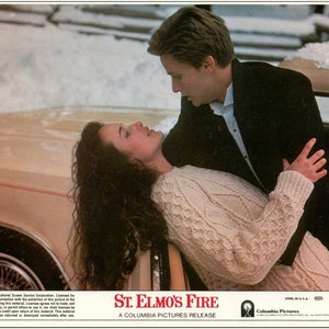 ST. ELMO'S FIRE -1985- Mini Lobby Card 8x10 originale n. 3 - Emilio Estevez, Andie MacDowell