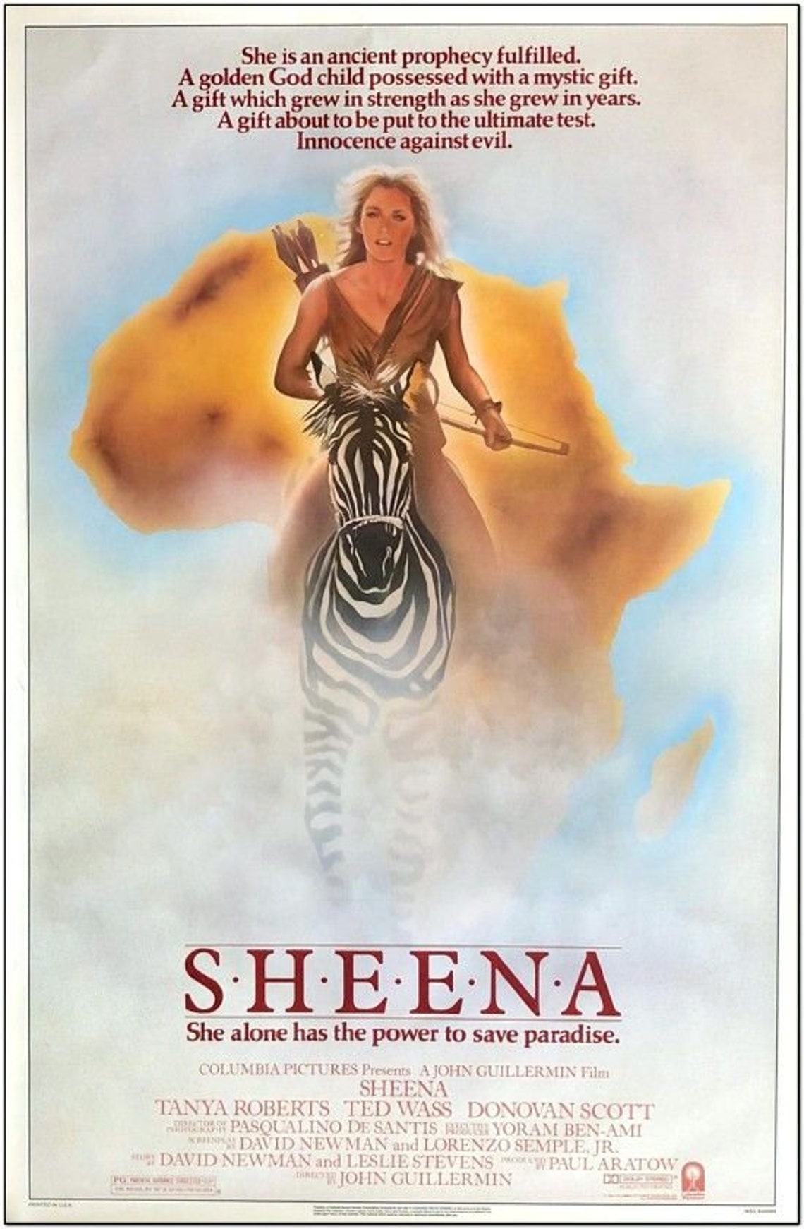 SHEENA 1984 original 27x41 Rolled movie poster TANYA Etsy SHEENA 1984 original 27x41 Rolled movie poster TANYA Etsy