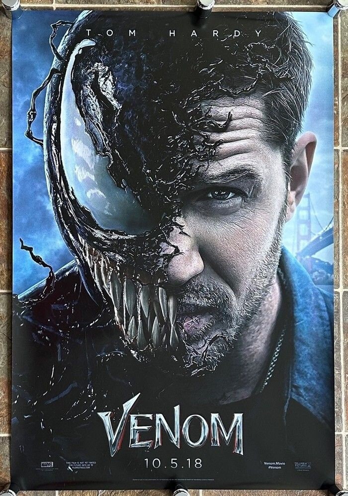 VENOM - 2018 - Original 27x40 Advance Movie Poster - 2-sided - TOM