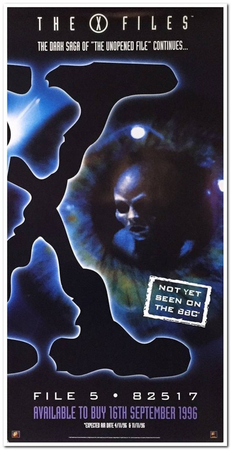 The X Files File X-FILES - File 5: 82517 - 1996 - Original UK DVD Poster - David ...