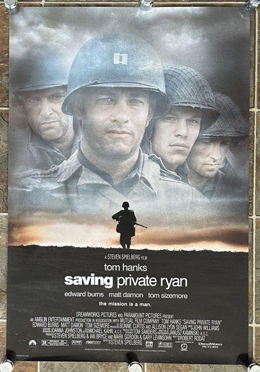SAVING PRIVATE RYAN - 1998 - Original 27x40 Movie Poster - 1-sided
