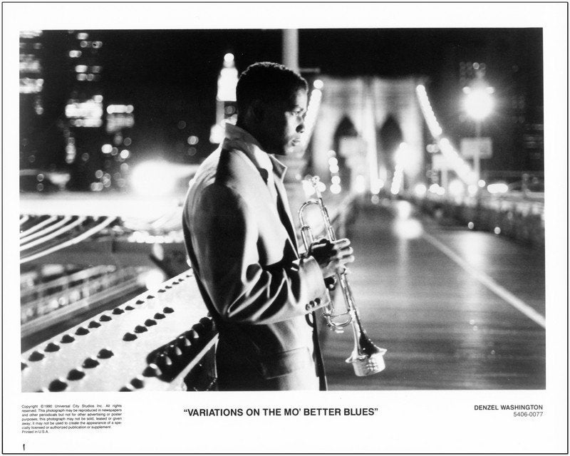DENZEL WASHINGTON - 1990 - "Mo Better Blues" - 1 original 8x10 Glossy Still Photo, 2 Color Slides