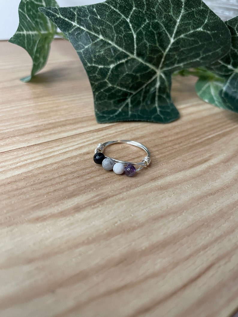 Ace Wire Ring, Asexual Ring, Pride Ring, Pride Jewelry, LGBTQ Ring 