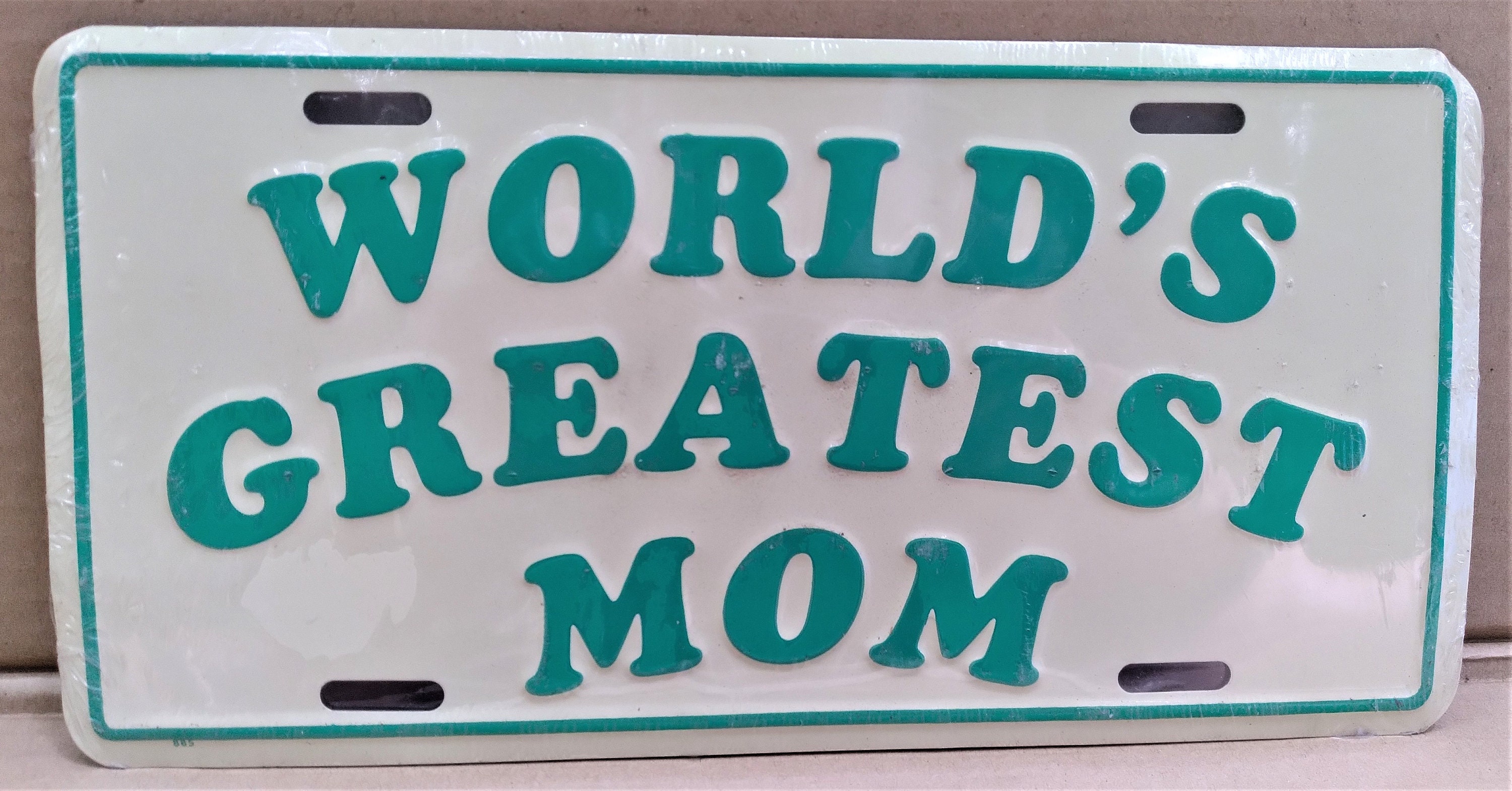 World's Greatest Mom License Plate New Old Stock Etsy
