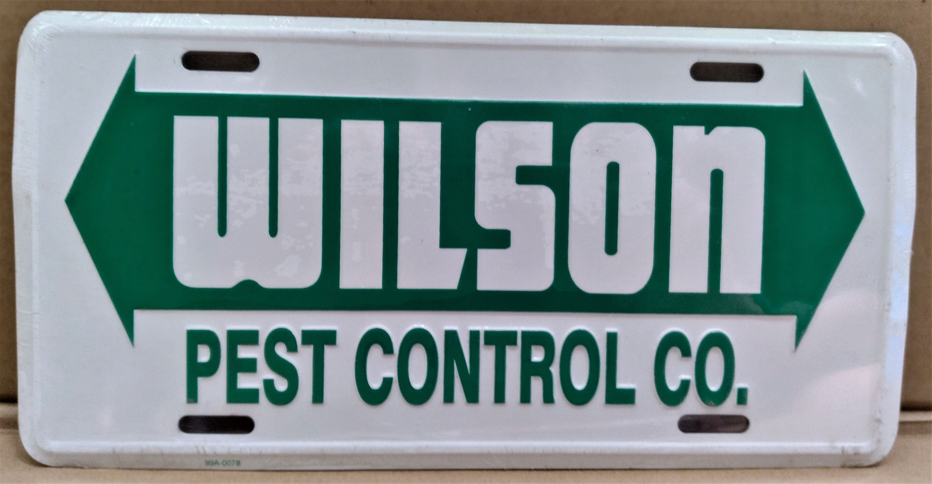 Wilson Pest Control Advertising Matrícula Etsy