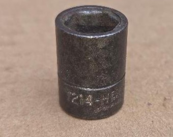 Vintage PROTO 3/8" Drive 6-Point 7/16" 7214-H Shallow Socket