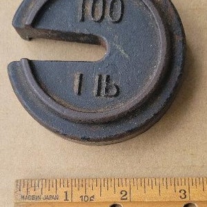 1 lb. Hanging Scale Disc Weight - 100