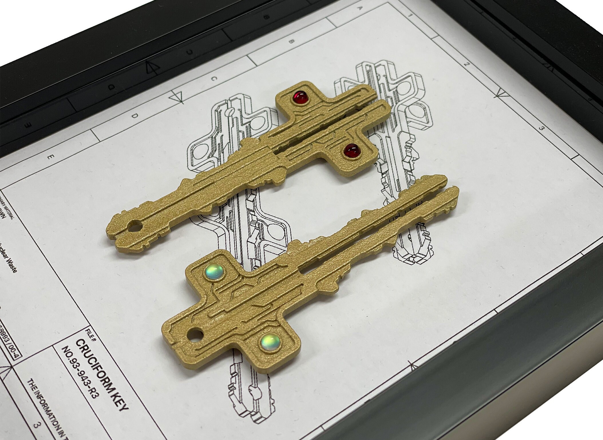 Ai Entity Cruciform Key A5 Display Frame Mission Impossible Inspired AI