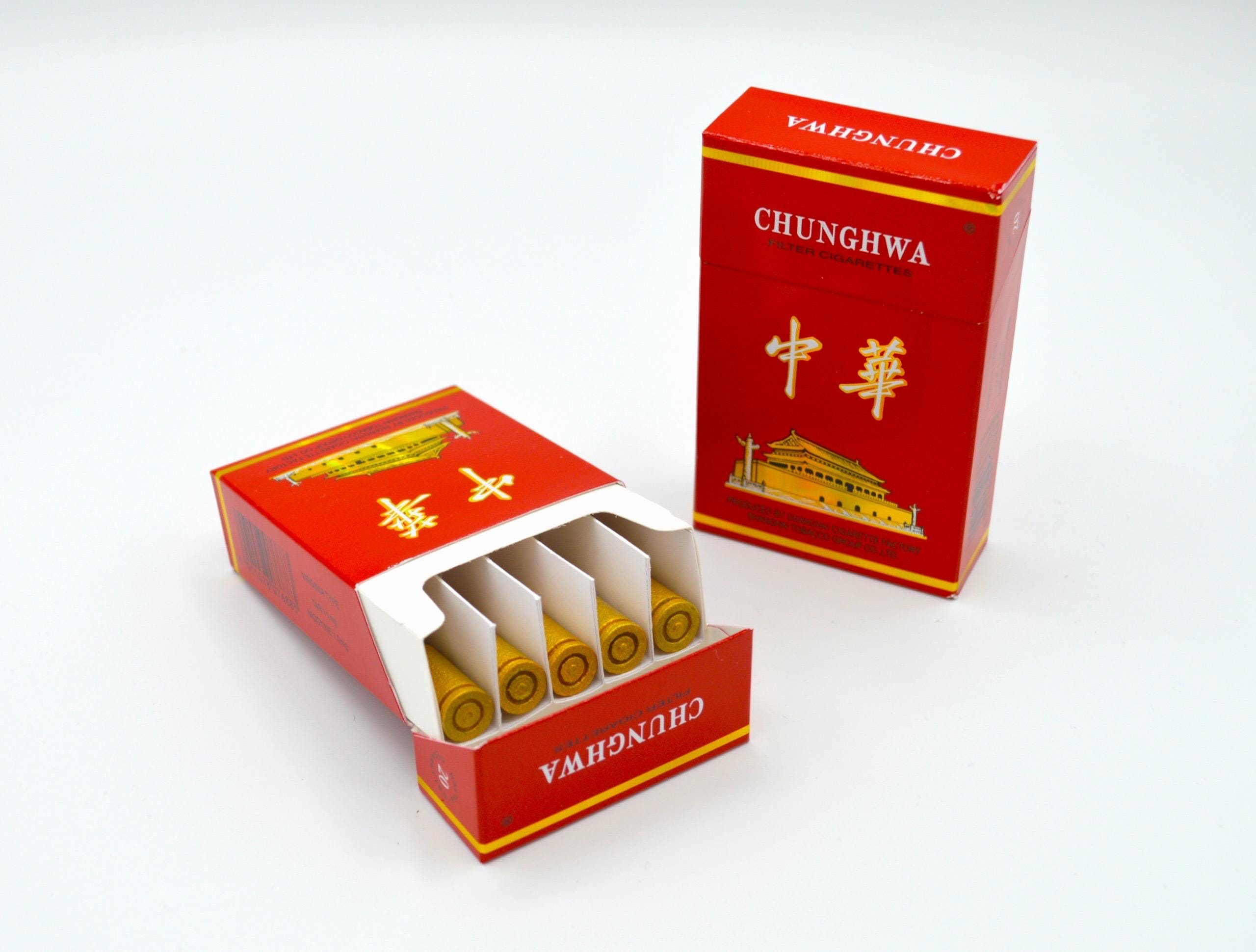 cigarette case for 120's Set of 2 Metal-Plated 120s Cigarette Case & Stash Box (Gold Lines)