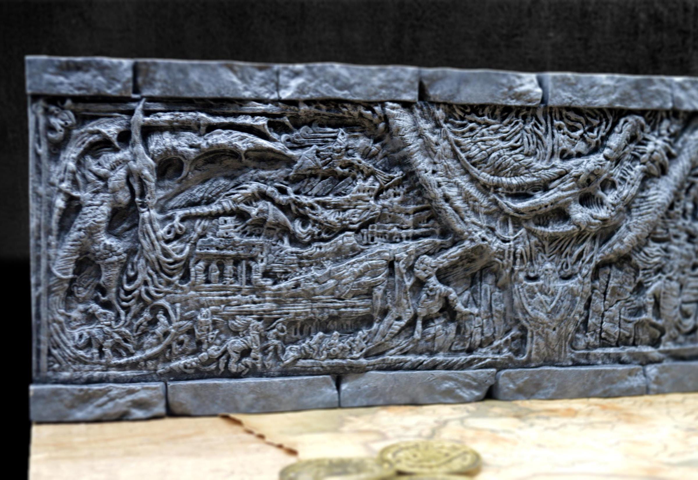 Skyrim Alduin Wall Statue Large Sculpture | the Elder Scrolls V: Skyrim ...