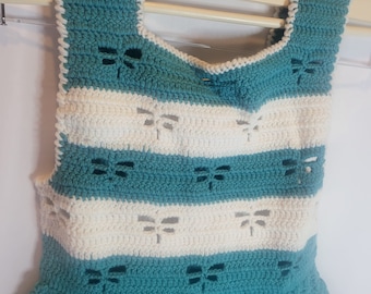 Handmade Crochet Dragonfly Dress: Girls Size 10-12