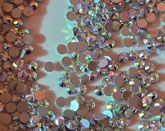 AB Glass Rhinestones Flatback | SS8 • SS16 • SS20 | High-Quality Crystals | Crafting & Bedazzling Supplies