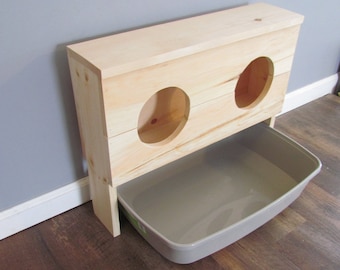 Rabbit Bunny Hay Feeder for litter pans