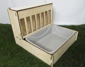 Small - Hop Box 2.0 Bunny Hay Feeder and Litter Pan Combo