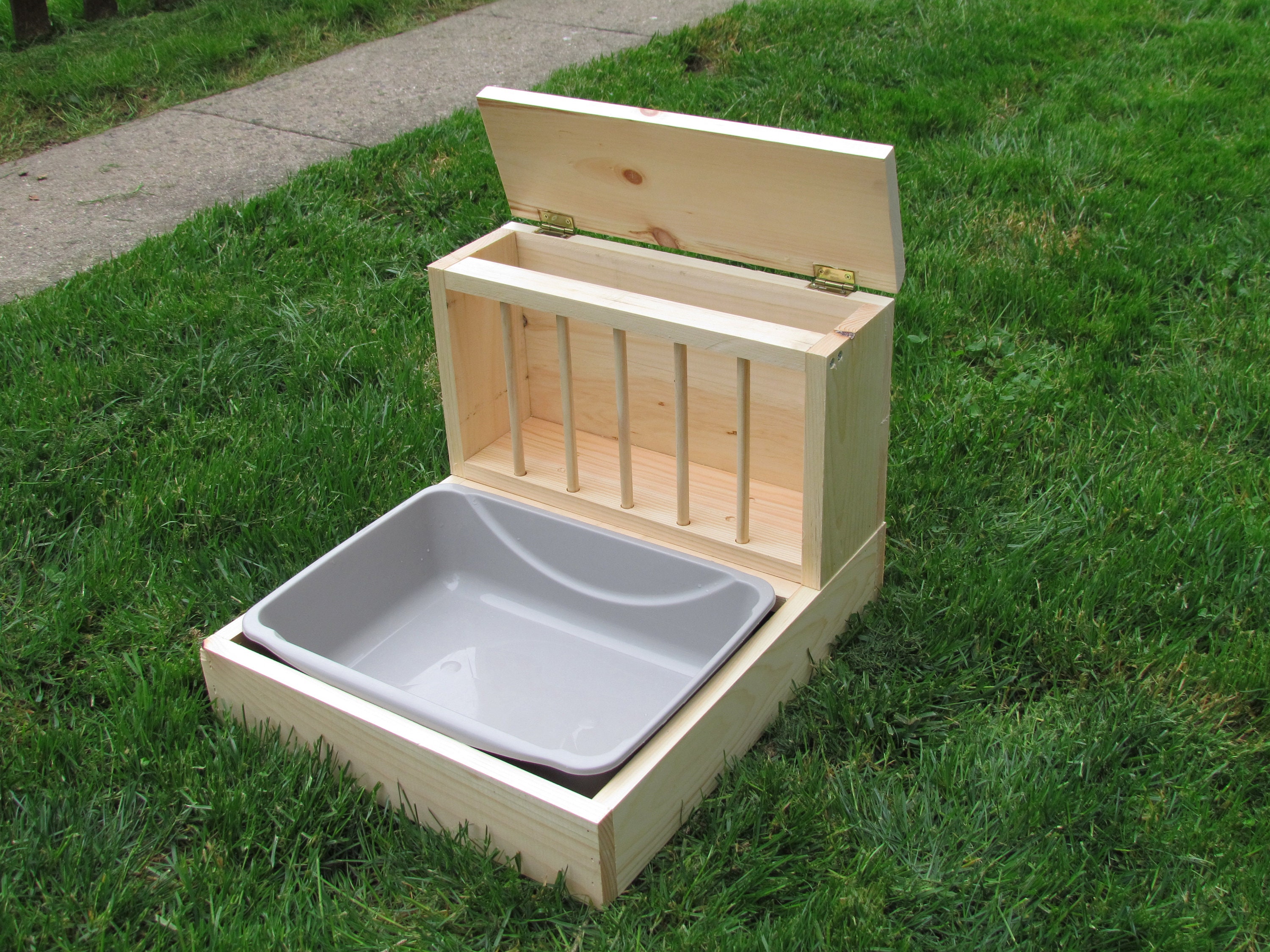 Small Hop Box Rabbit Bunny Hay Feeder and Litter Pan Combo Etsy