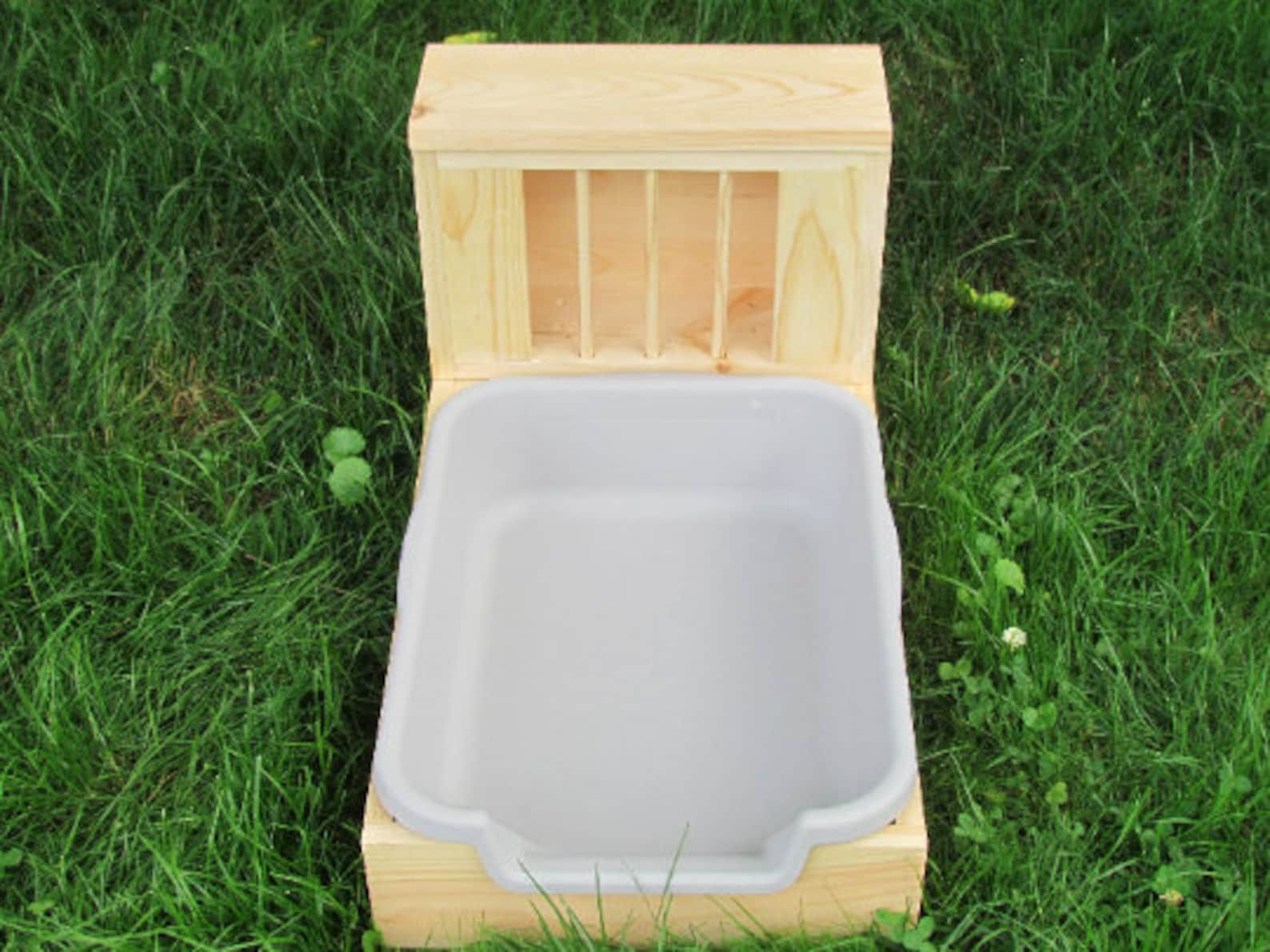 Small Vertical EZ Entry - Hop Box: Rabbit Bunny Easy Entry Hay Feeder ...