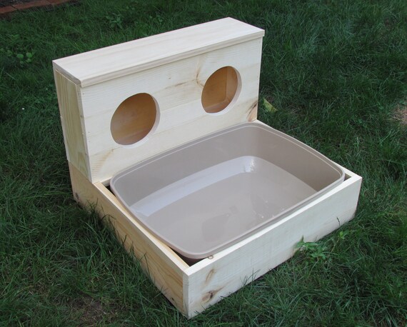 bunny litter box with hay feeder