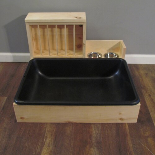 XL 1.0 Hop Box Rabbit Bunny Hay Feeder and Litter Pan Combo Etsy