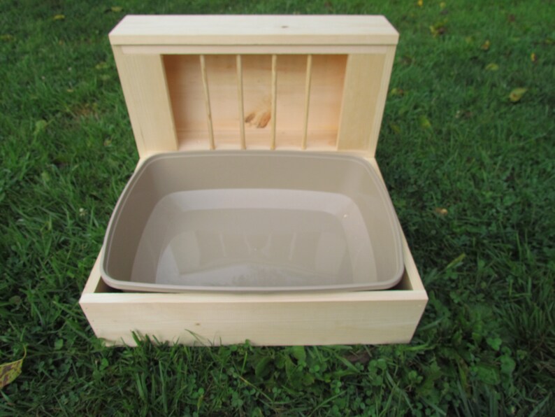 Large Hop Box Rabbit Bunny Hay Feeder and Litter Pan Combo Etsy