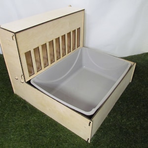 Large - Hop Box 2.0 Bunny Hay Feeder and Litter Pan Combo