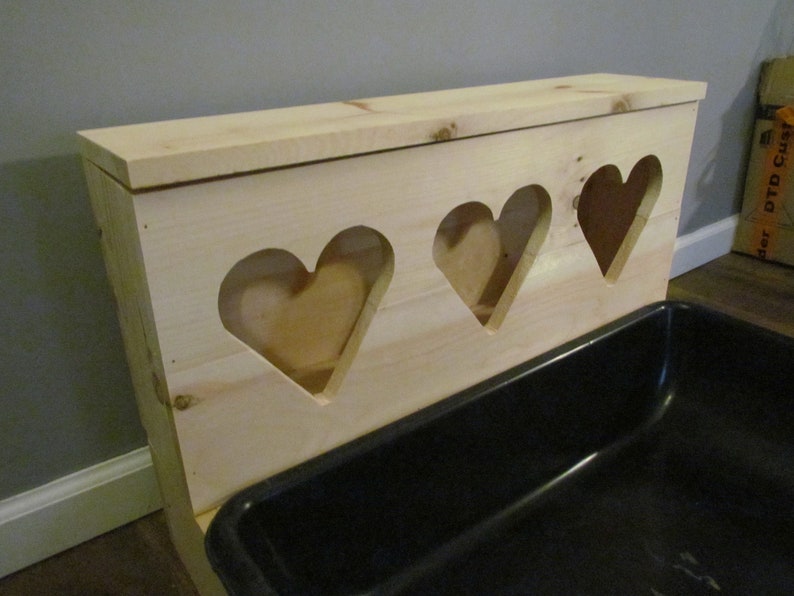 XL Circle/Heart Rabbit Bunny Hay Feeder and Litter Pan Combo Etsy