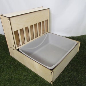 Medium - Hop Box 2.0 Bunny Hay Feeder and Litter Pan Combo