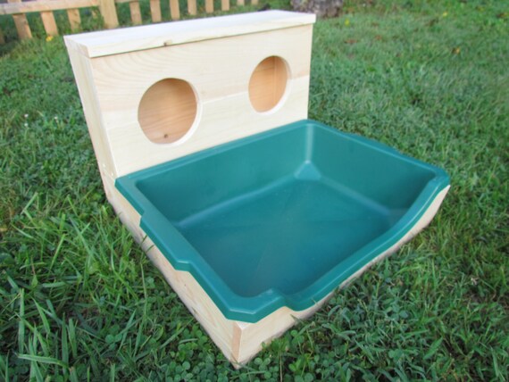 Large Ez Entry Rabbit Bunny Easy Entry Hay Feeder And Litter Etsy