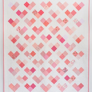 Quilty Hearts PDF Quilt Pattern/ Heart Quilt pattern/ Modern quilt pattern /quilt pattern/ modern quilting/ baby quilt pattern/scrap pattern image 5