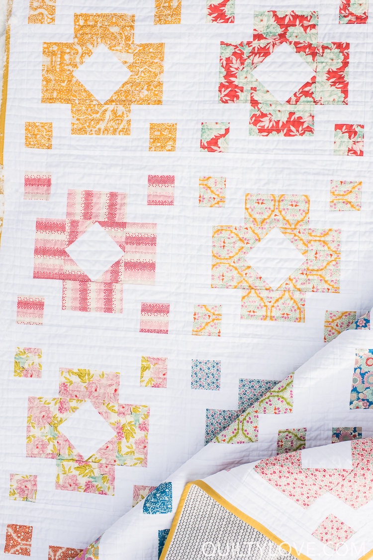 Diamond Lanterns PDF Quilt Pattern/ Modern Quilt Pattern/ Fat Etsy