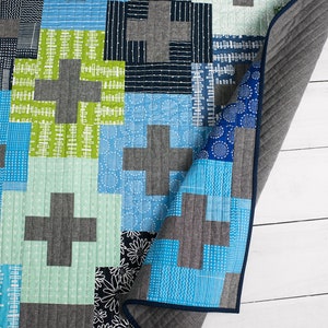 Plus and Minus Quilt Pattern/ Modern Quilt Pattern/ Plus Quilt Pattern ...