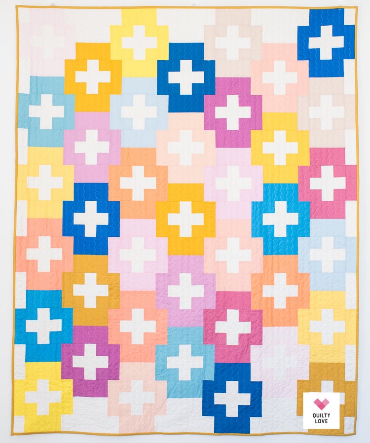 Plus and Minus Quilt Pattern/ Modern Quilt Pattern/ Plus Quilt Pattern ...
